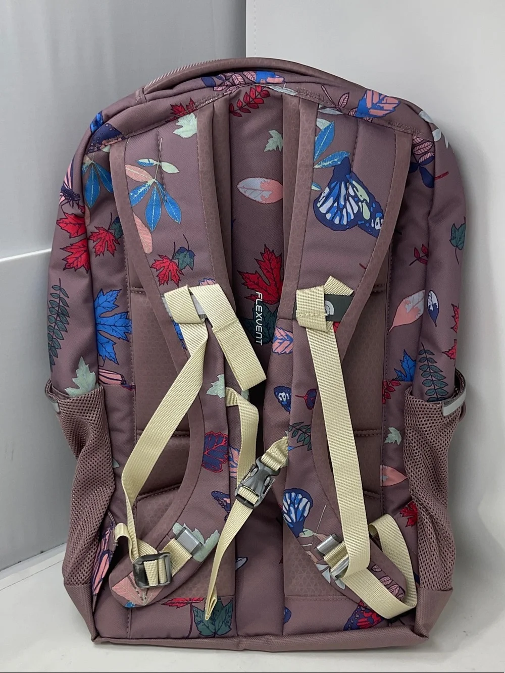 The North Face Jester Backpack in Fawn Grey Multicolor Butterfly & Leaf Print